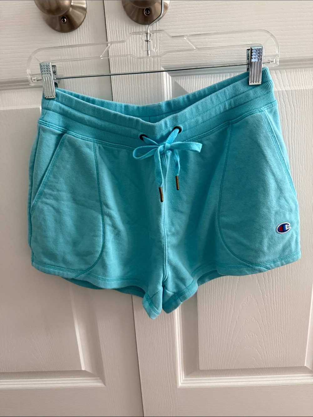 Champion Aqua Terry Knit Drawstring Athletic Shorts